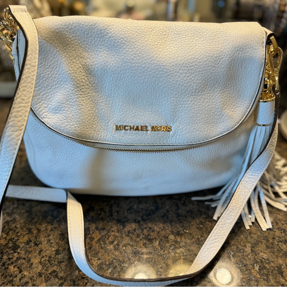 Michael Kors Women's Bedford Tassle Medium Convertible Shoulder Bag Shoulder Bag